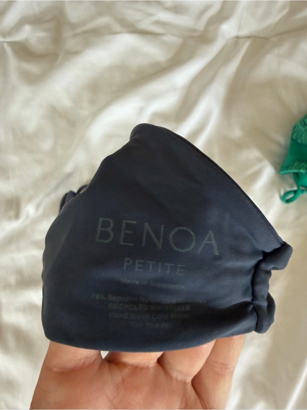 Benoa Swim Navy Petite Bikini Top